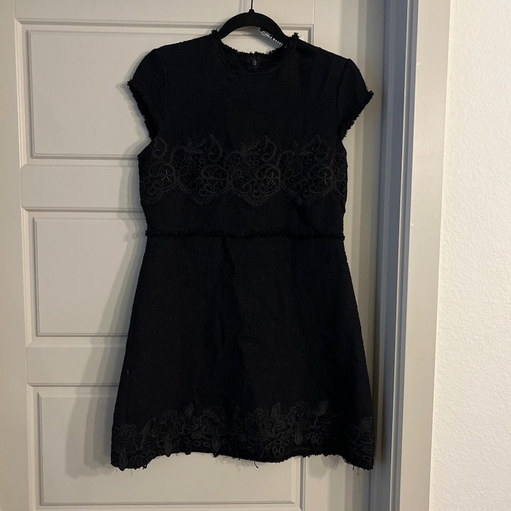 Black mini dress